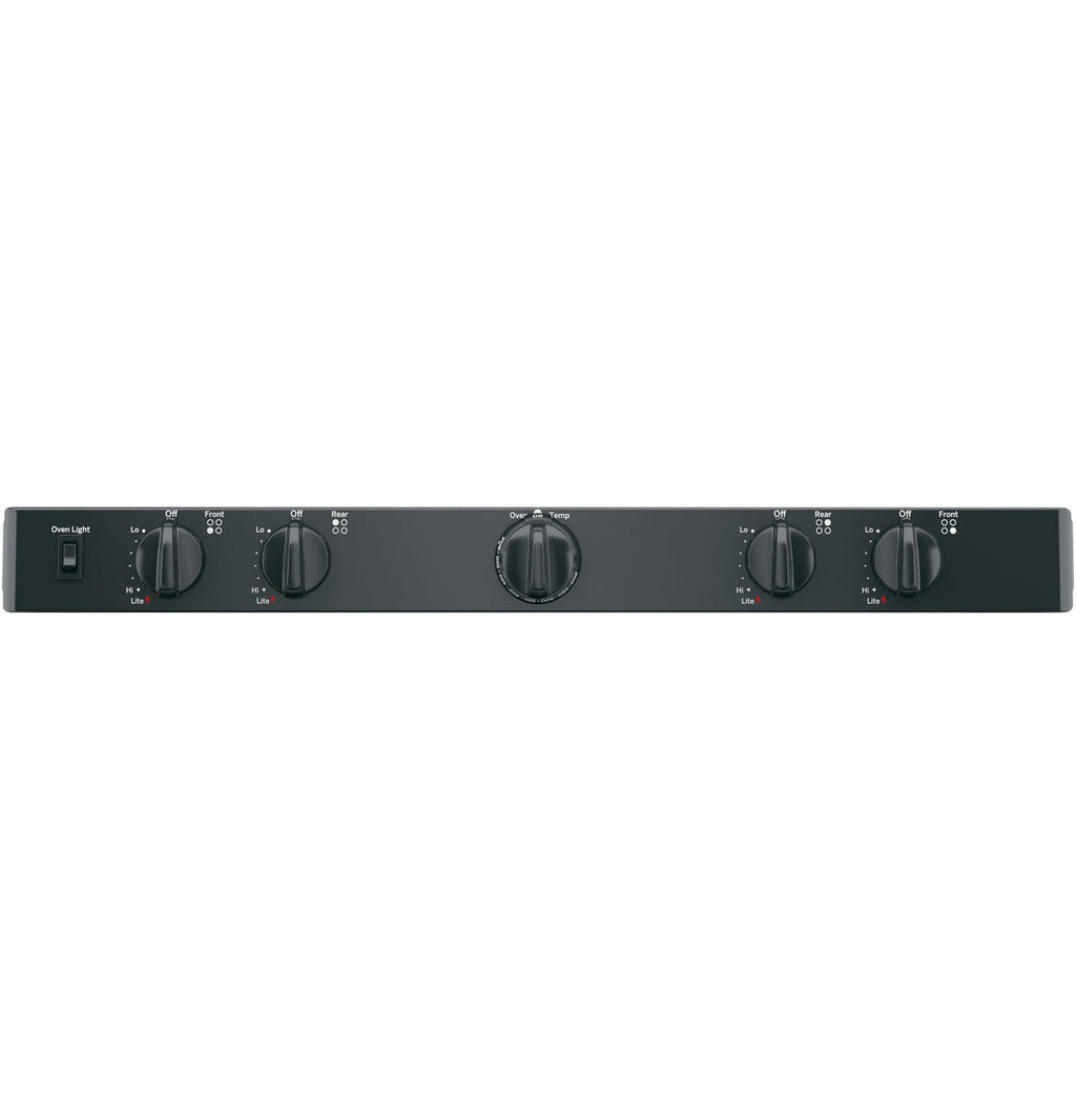 GE® 30" Free-Standing Front Control Gas Range