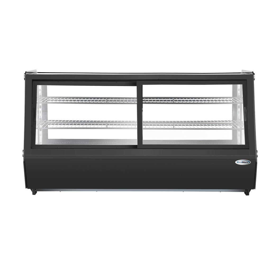 48 in. Self-Service Countertop Display Refrigerator in Black