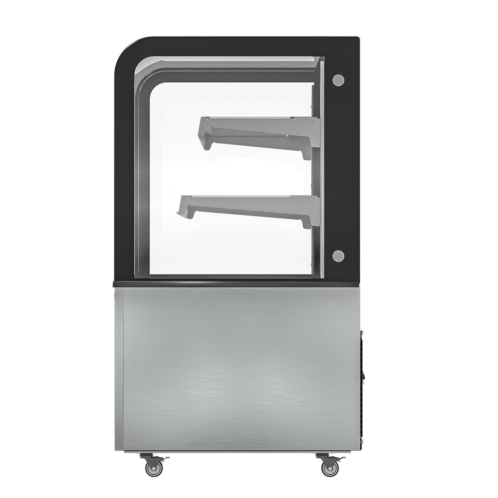 47 in. Dry Bakery Display Case with Front Curved Glass Protection, 14 cu ft.
