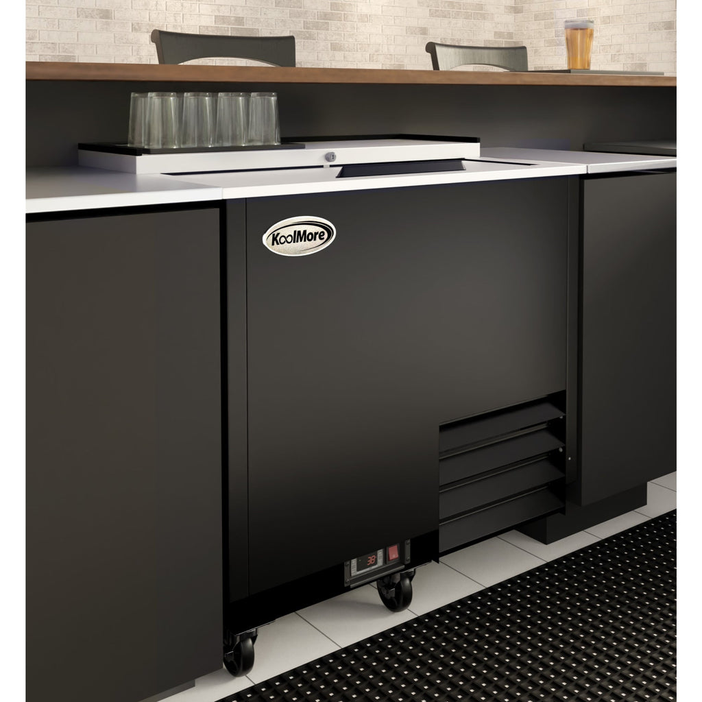 36 in. Commercial Glass Froster in Black Steel, ETL Listed, 9 cu. ft.