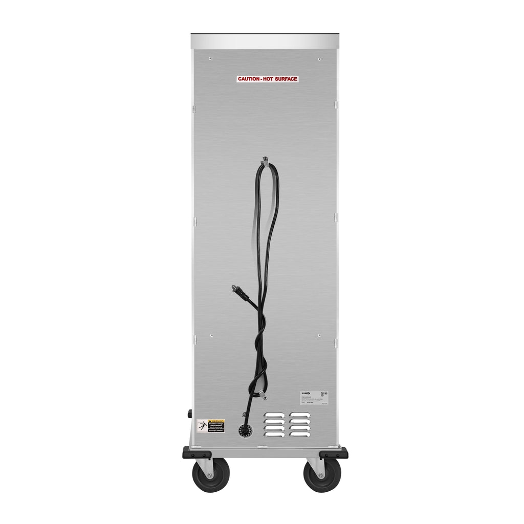 33 in. Commercial Insulated Heated Holding/Proofing Cabinet with Glass Door and Wire Racks in Silver
