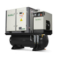 20HP Combined Rotary Screw Air Compressor with Dryer & 105-Gal ASME Tank | 78 CFM,  116 PSI,  460V 3-Phase - Industrial Grade