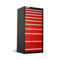 Heavy Duty Modular Drawer Cabinet - 11 Drawer 59" H x 28.5" W x 22.5" D Tool Storage Organizer,  Steel Construction