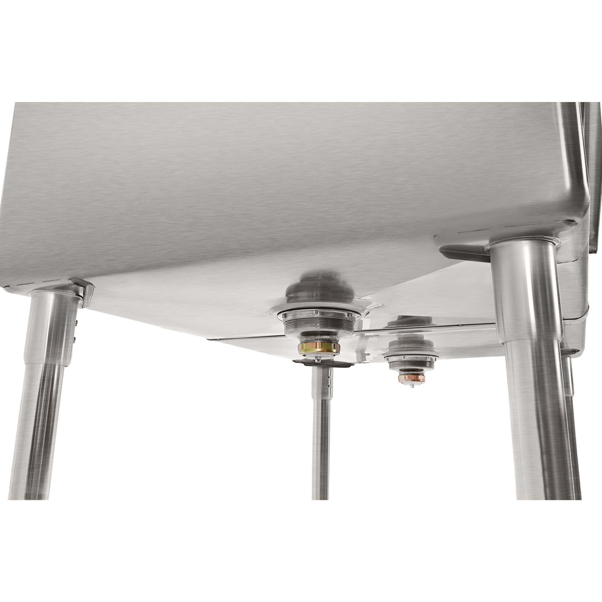 84 in. 18-Gauge 2-Compartment Commercial Sink with Backsplash and 24 in. Dual Drainboards, Bowl dimensions 18"x24"x14" in Stainless-Steel