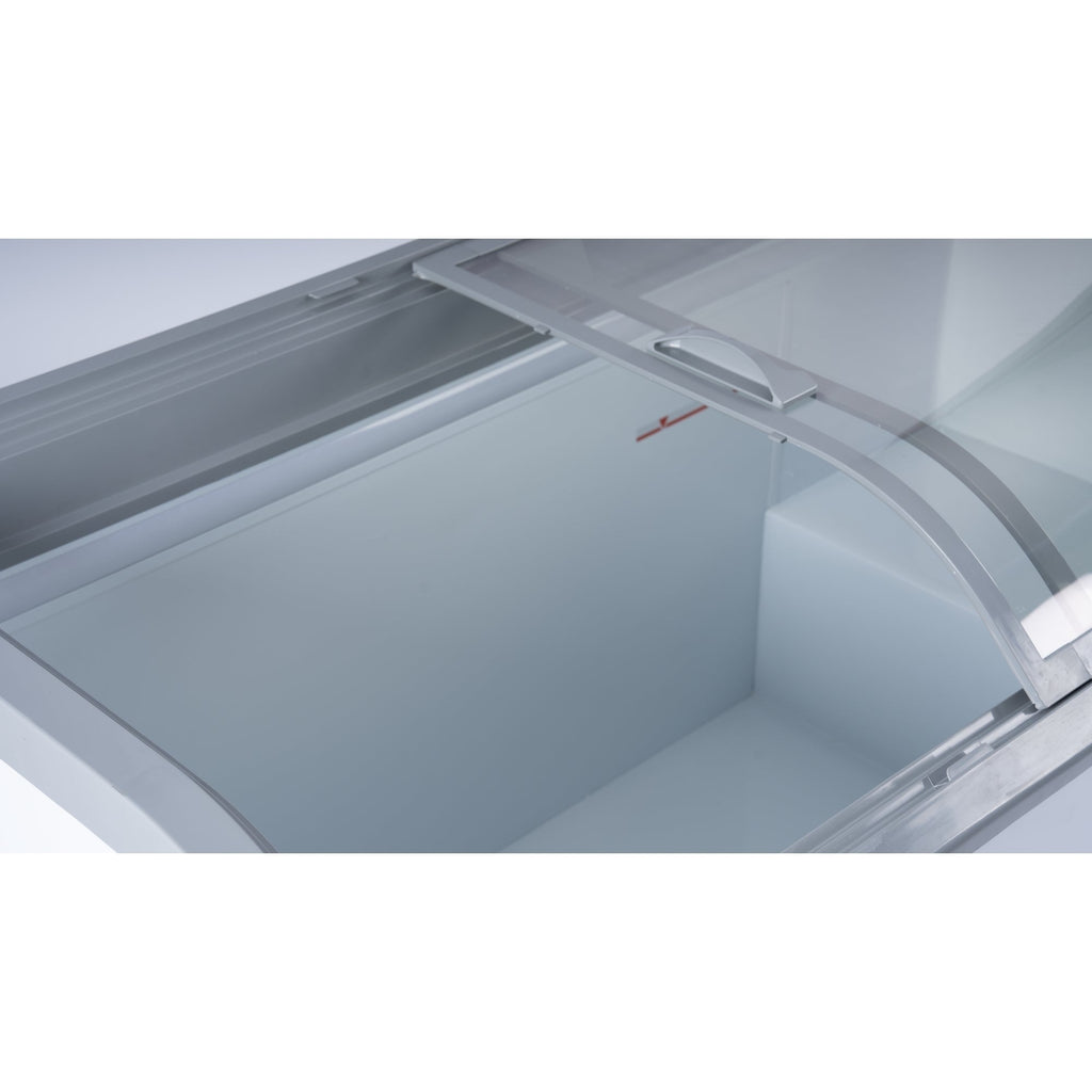 58 Inch Manual Defrost Island Chest Freezer in White, 14 cu. ft.