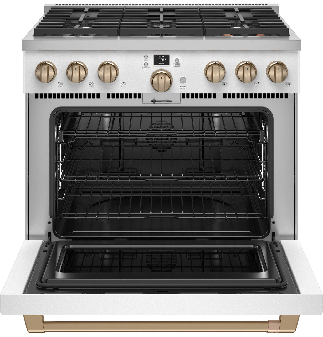 CAFÉ™ 36" Smart Dual-Fuel Commercial-Style Range with 6 Burners (Natural Gas)