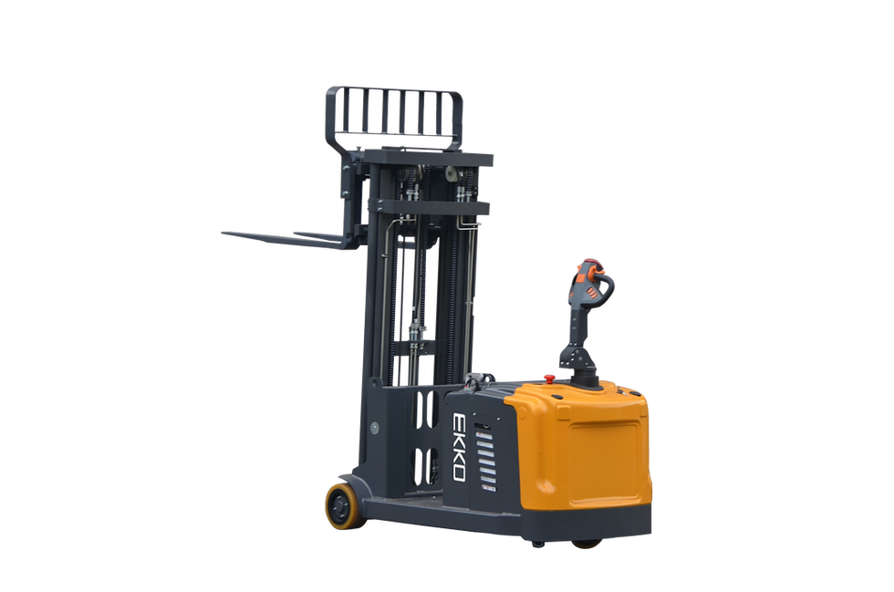 Ekko EK13S-177 Walkie Stacker 2860 lbs. Capacity 177" Lift Height Counterbalanced Side-Shifting Electric New
