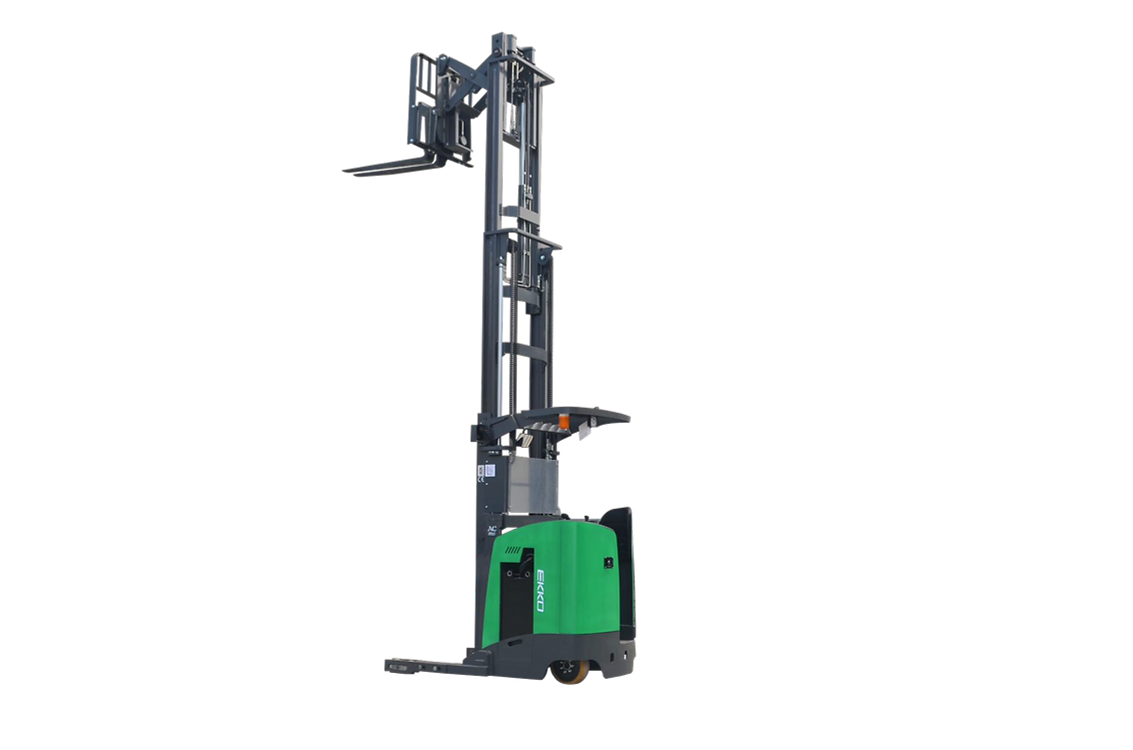 Ekko Stand-Up Reach Truck 4000 lb Capacity 335 in. Lift Height EK18RR-335Li New