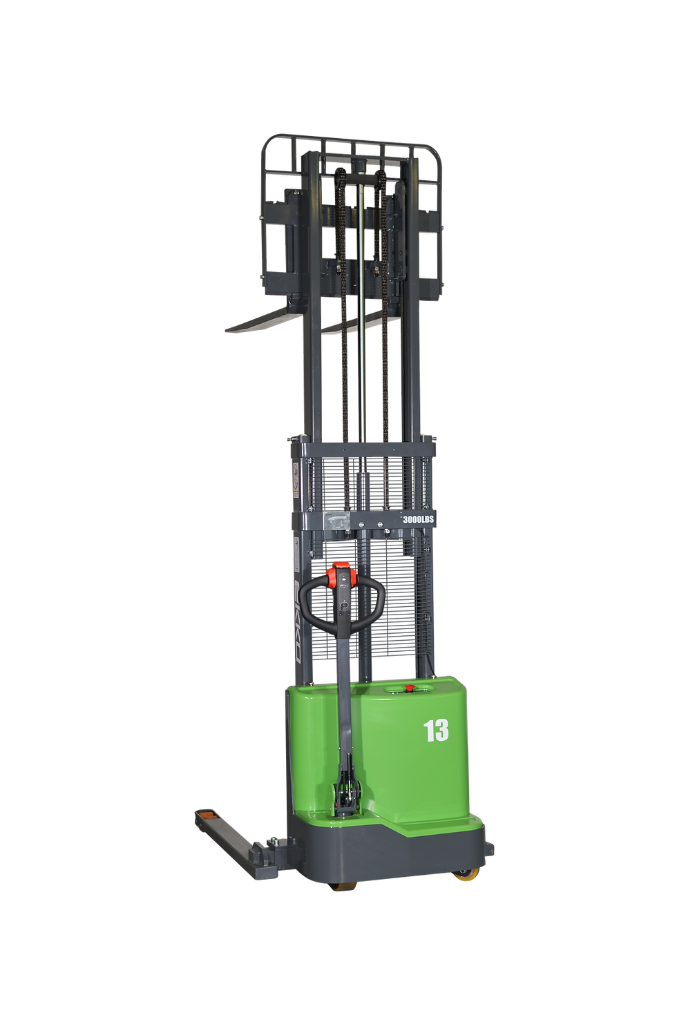 Ekko EB13C-145Li Straddle Stacker Lithium 2800 lb Capacity 145" Lift Height New