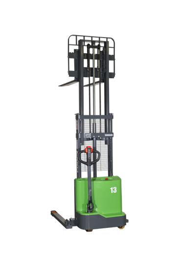 Ekko EB13C-98Li Straddle Stacker Lithium 2800 lbs Capacity 98" Lift Height New