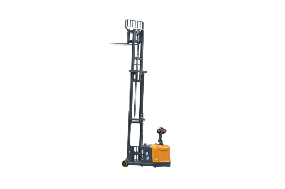 Ekko EK13S-177 Walkie Stacker 2860 lbs. Capacity 177" Lift Height Counterbalanced Side-Shifting Electric New