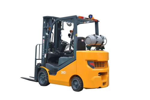 Ekko EK30SLP Forklift Propane 189 in. Lift Height 6,000 lb. Capacity with Pattern Cushion Tires New