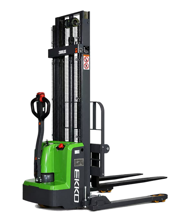 Ekko Straddle Stacker Lithium 2800 lb Capacity 119 in. Lift Height Side Shift EB13ES-Li New