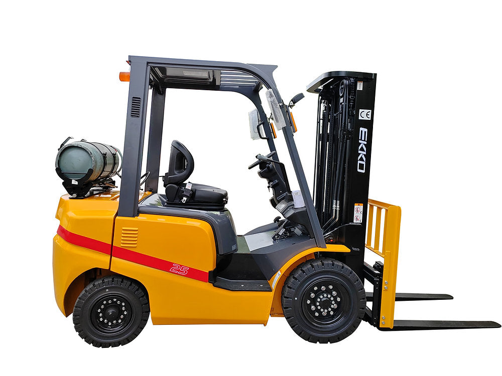 Ekko EK25TLP Forklift Propane 5,000 lb. Capacity 4-Wheel Solid Pneumatic Tires New