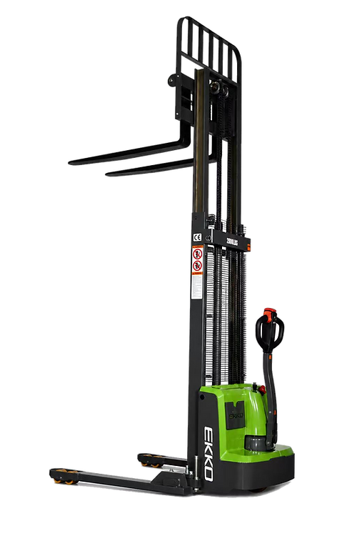 Ekko Straddle Stacker Lithium 2800 lb Capacity 119 in. Lift Height Side Shift EB13ES-Li New