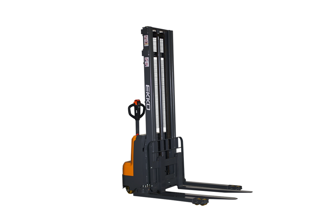 Ekko Straddle Stacker Full Powered 3000 lb Capacity 118 in. Lift Height EB14C-118 New