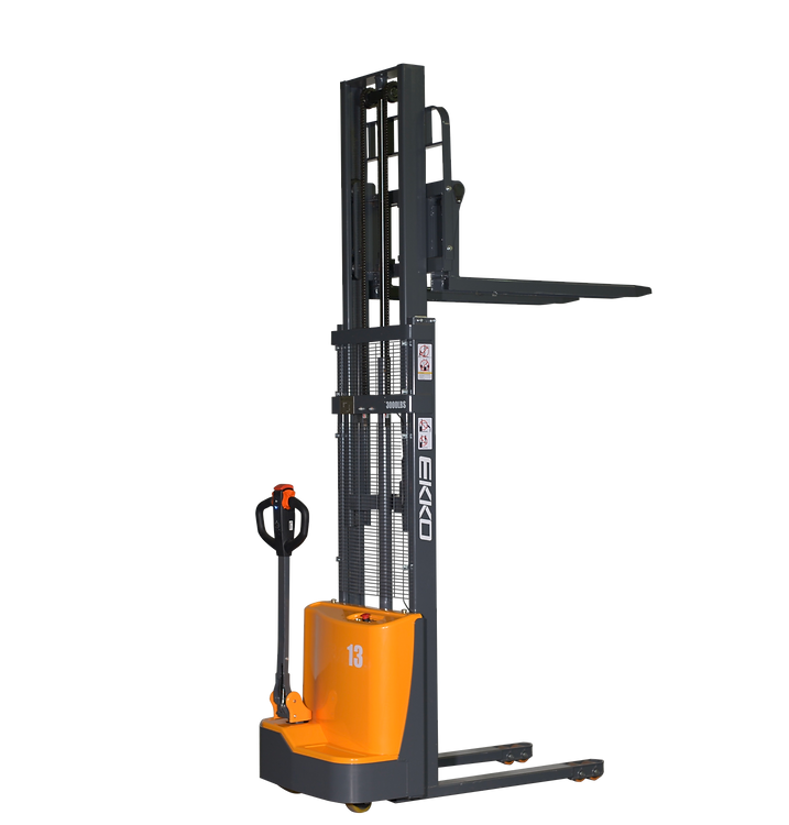 Ekko EB13CD Fork-Over Stacker Full Powered 2800 lb Capacity 118 in. Lift Height New