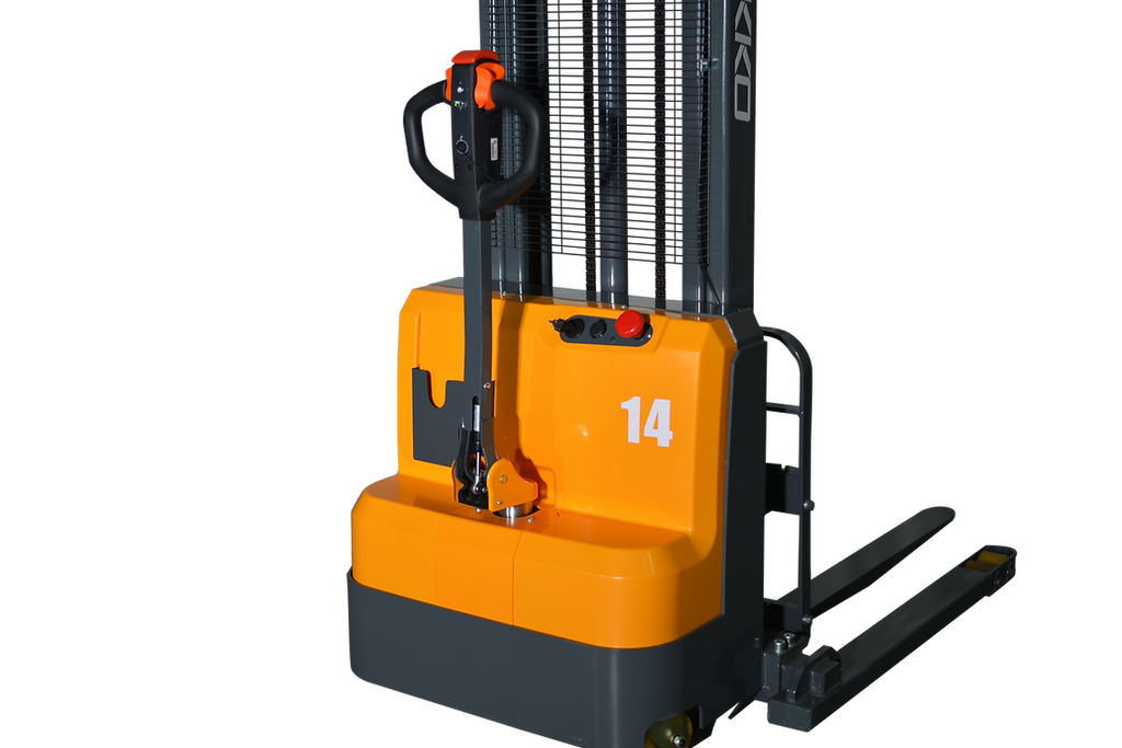 Ekko Straddle Stacker Full Powered 3000 lb Capacity 138 in. Lift Height EB14C-138 New