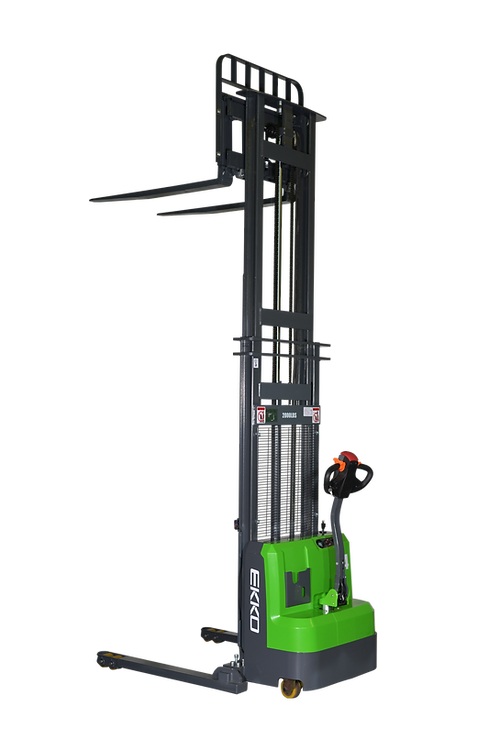 Ekko Straddle Stacker Lithium 145 in. Lift Height 3,000 lb. Capacity EB14C-145Li New