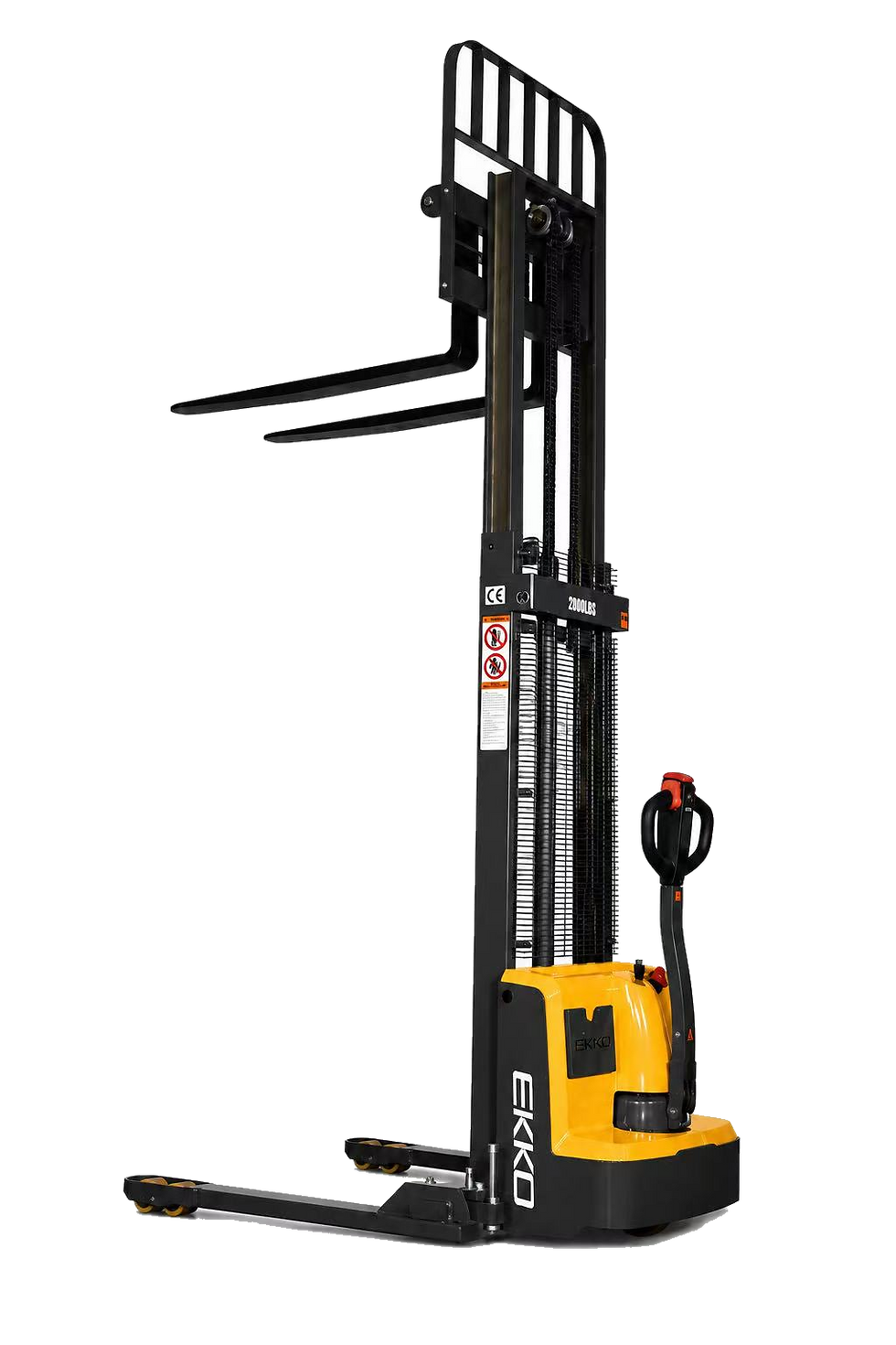 Ekko Electric Straddle Stacker Full Powered 2800 lbs 138 in. Lift Height EB13E-138 New