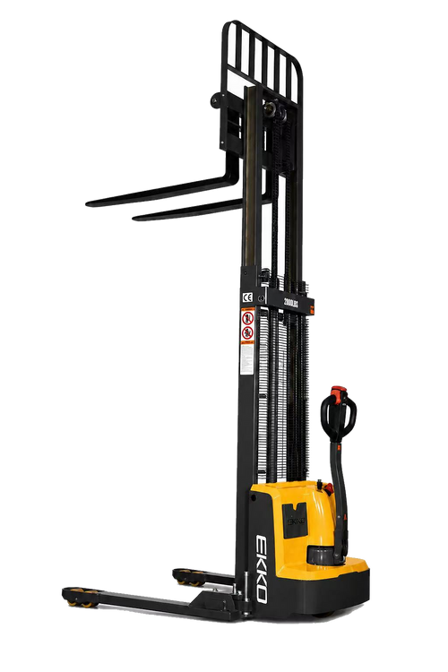 Ekko Electric Straddle Stacker Full Powered 2800 lbs 138 in. Lift Height EB13E-138 New