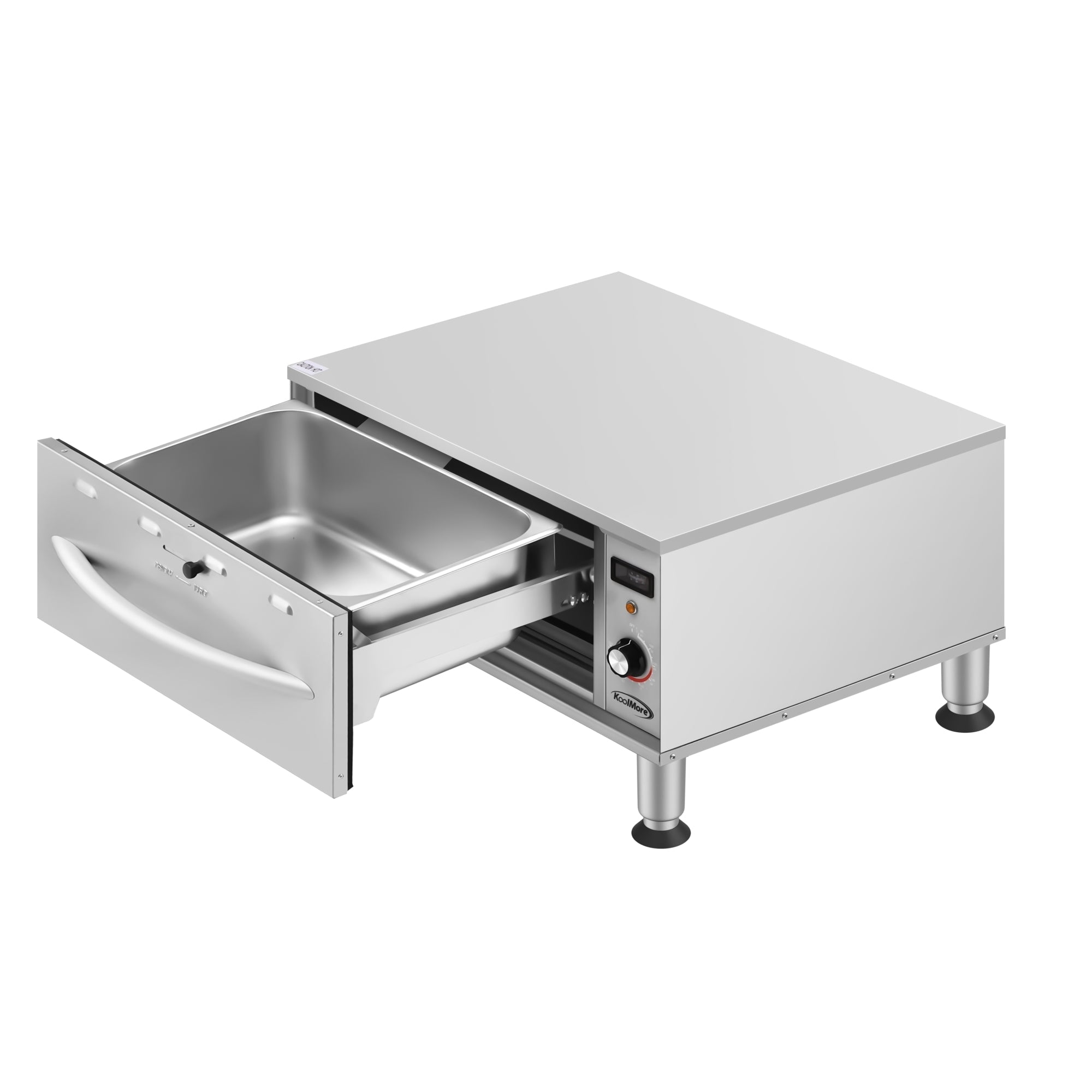 One-Drawer Commercial Free Standing Warming Drawer in Stainless-Steel, UL and NSF Listed