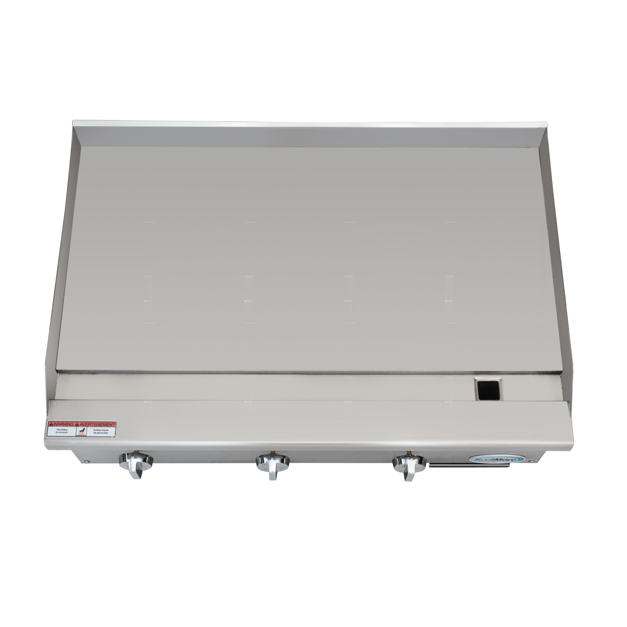 36 in. Natural Gas 3-Burner Griddle with 90,000 BTU in Stainless-Steel