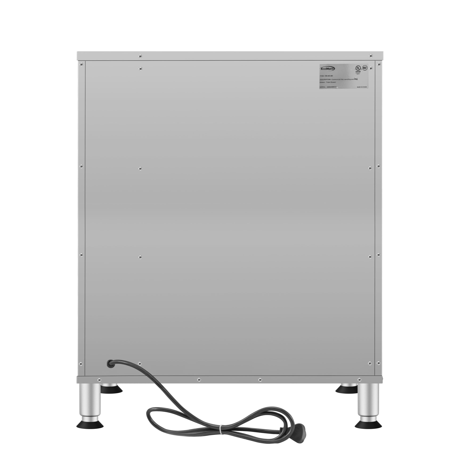 Three-Drawer Commercial Free Standing Warming Drawer in Stainless-Steel