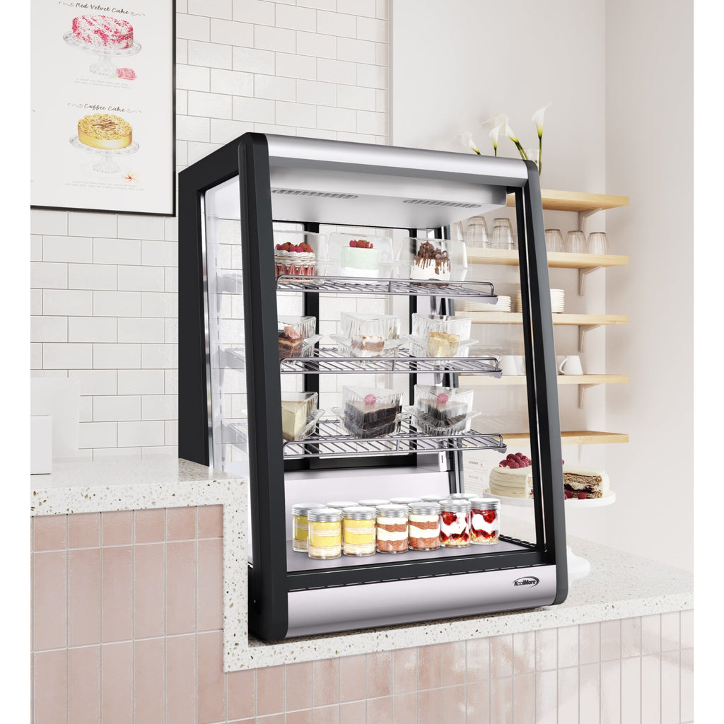 24 in. 4 Tier Commercial Countertop Bakery Display Refrigerator