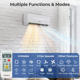 Costway UltrEco 36000 BTU 2 Zone 23 SEER2 Mini Split Air Conditioner Heat Pump WiFi 689472531 New