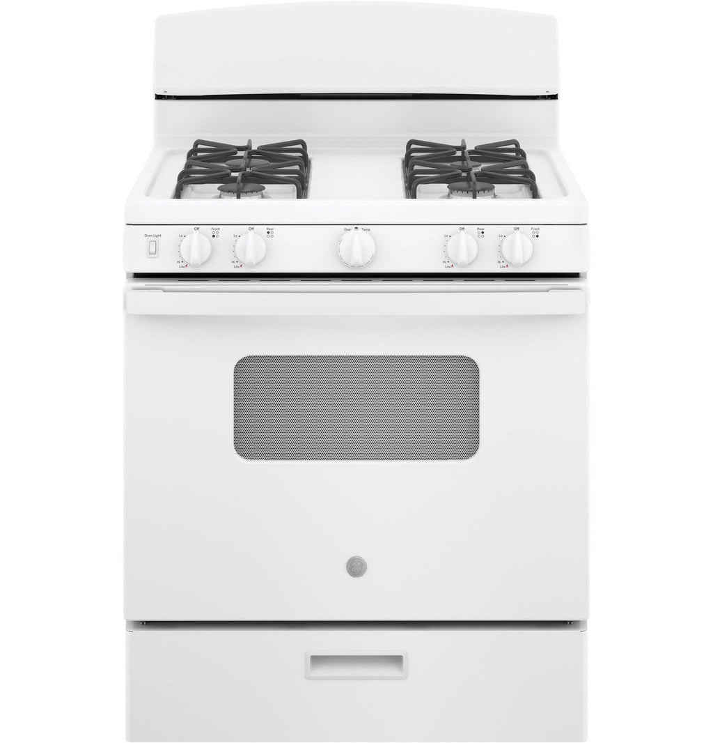 GE GE® 30" Free-Standing Front Control Gas Range