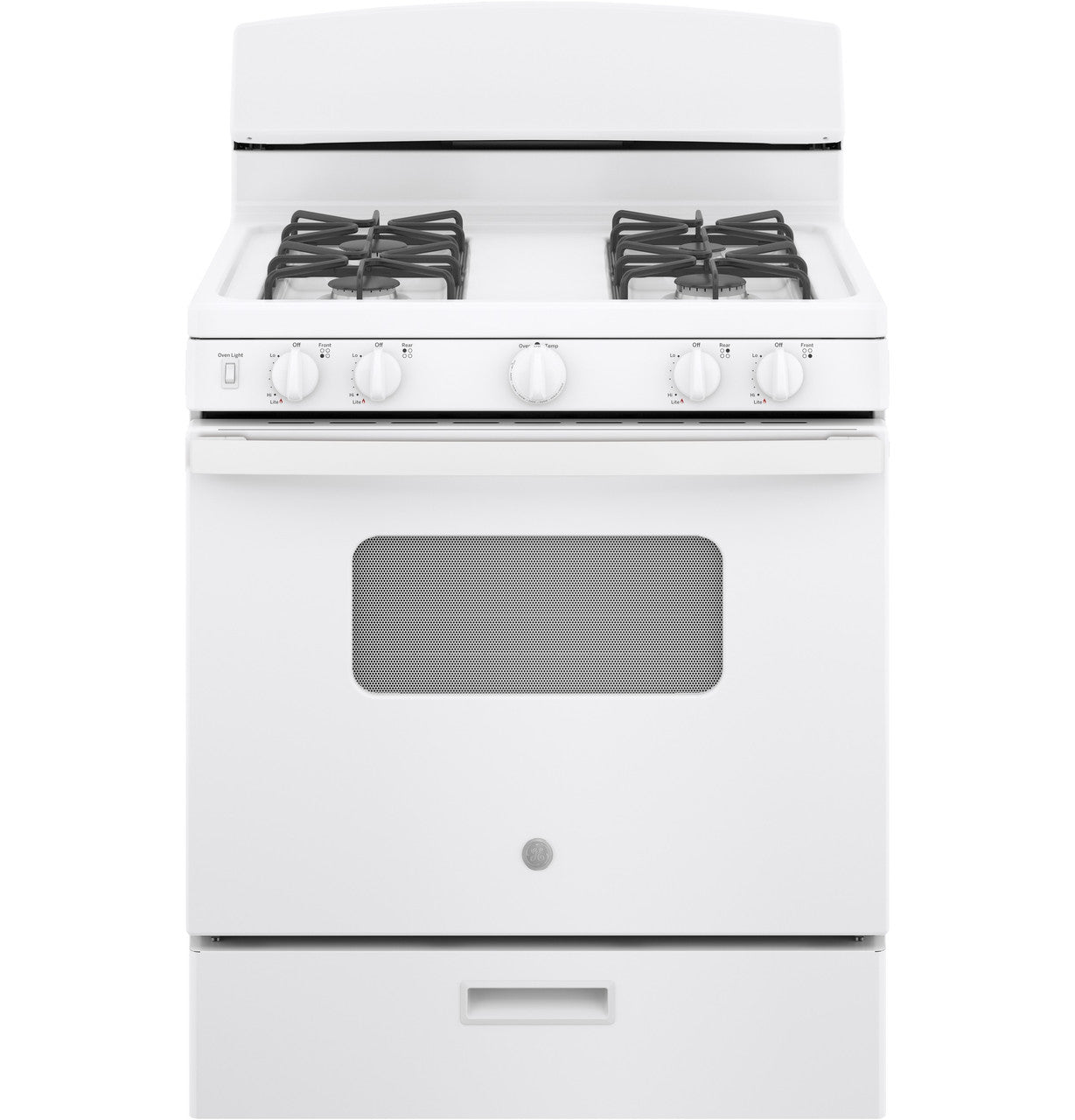 GE GE® 30" Free-Standing Front Control Gas Range