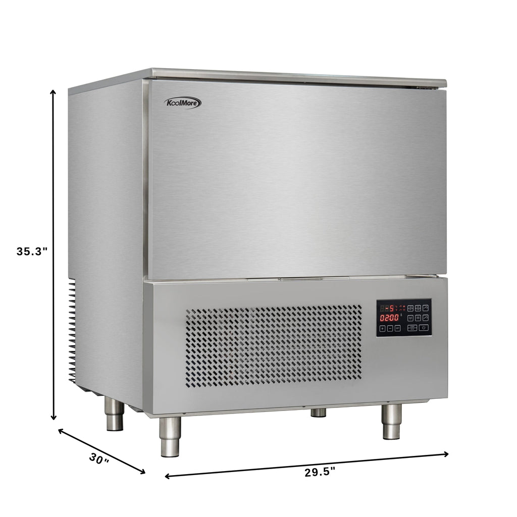30 in. Commercial Countertop Blast Chiller 30 lbs Rapid Chill / 26.5 lbs Rapid Freeze with ETL for Safety and Sanitation with a 5-Pan Capacity in Stainless-Steel