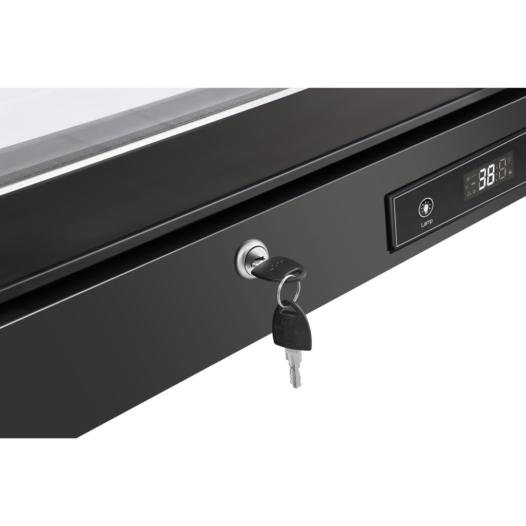 71 in. Commercial 3 Fully Glass Door Merchandiser Refrigerator, 46 cu. ft., ETL Listed in Black