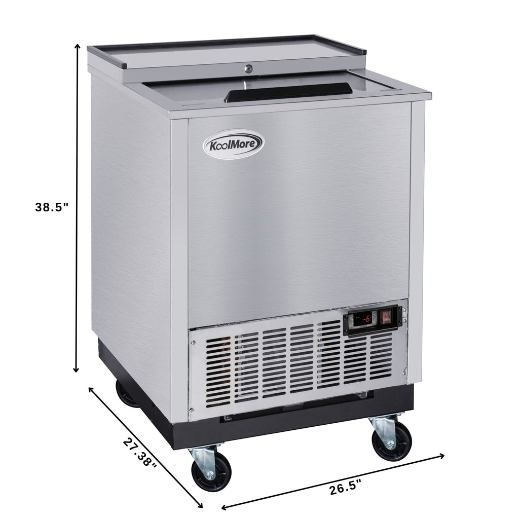25 in. Commercial Glass Froster in Stainless Steel, ETL Listed, 5 cu. ft.