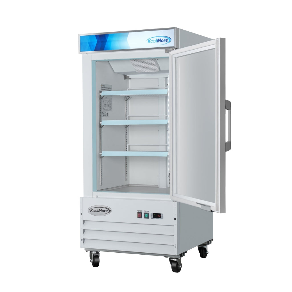26 in. 1-Door Commercial Display Merchandiser Freezer 9 cu. ft. in White