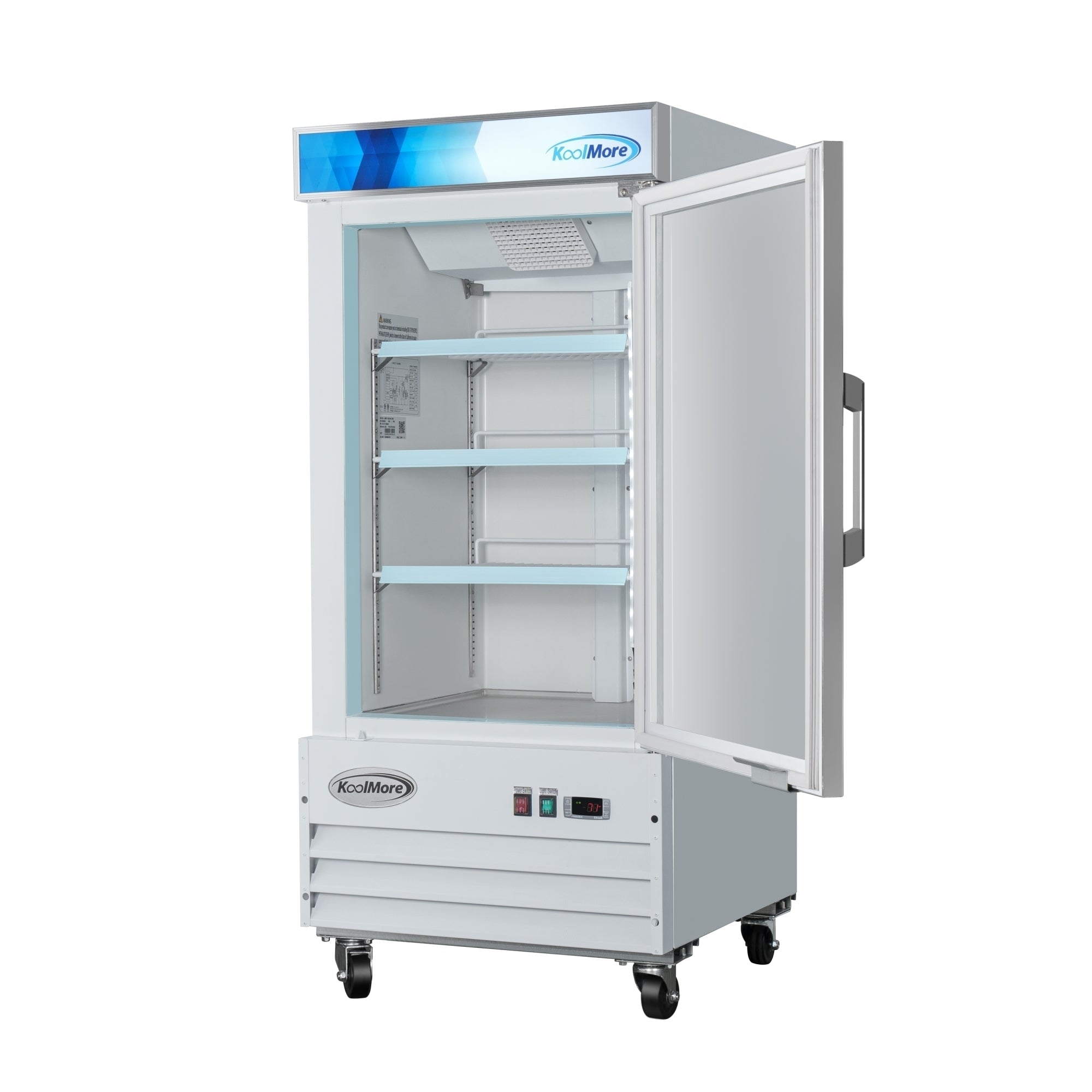 26 in. 1-Door Commercial Display Merchandiser Freezer 9 cu. ft. in White