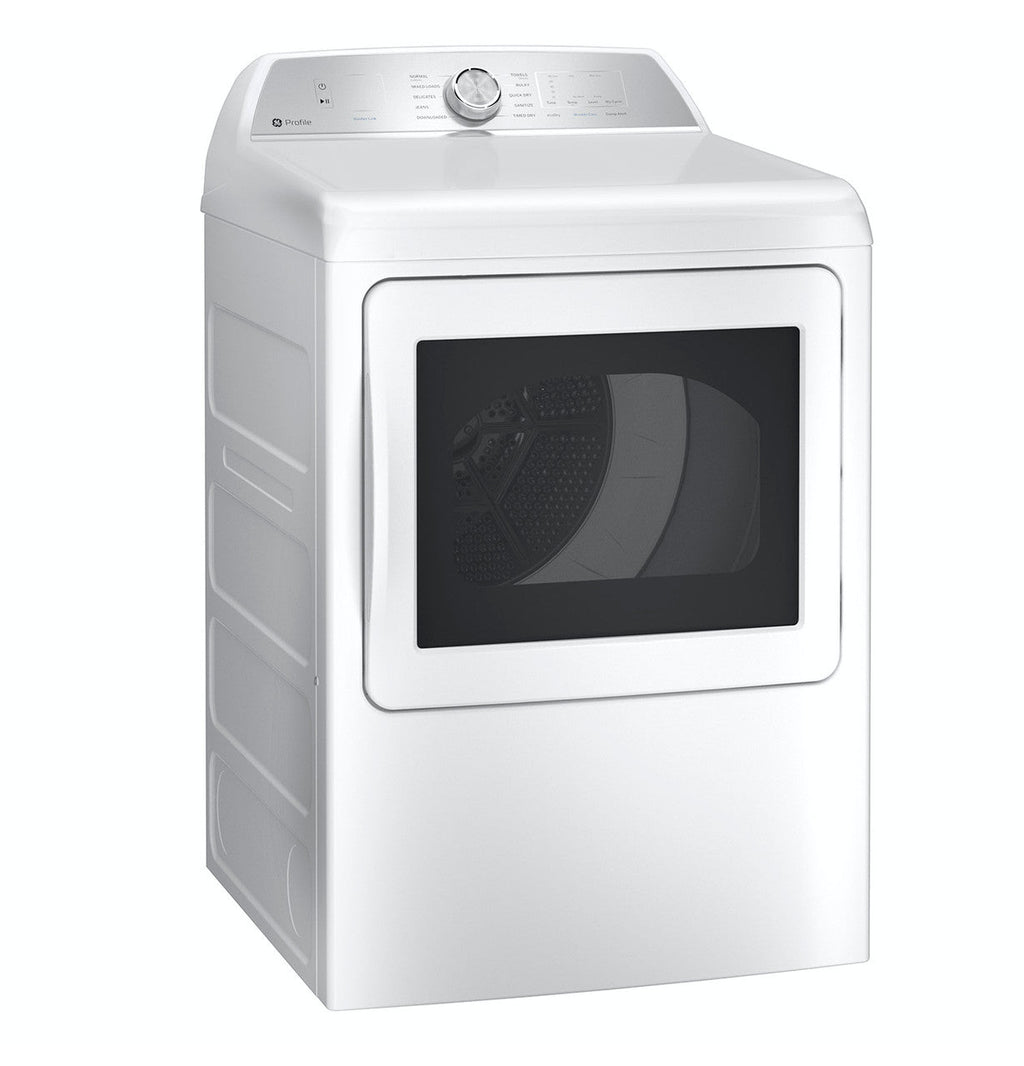 GE Profile™ ENERGY STAR® 7.4 cu. ft. Capacity aluminized alloy drum Gas Dryer with Sanitize Cycle and Sensor Dry