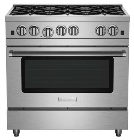 BLUESTAR  36" Culinary Series (RCS) Open Burner Range - (6) Burners - Standard RAL (RCS36SBV2LC)