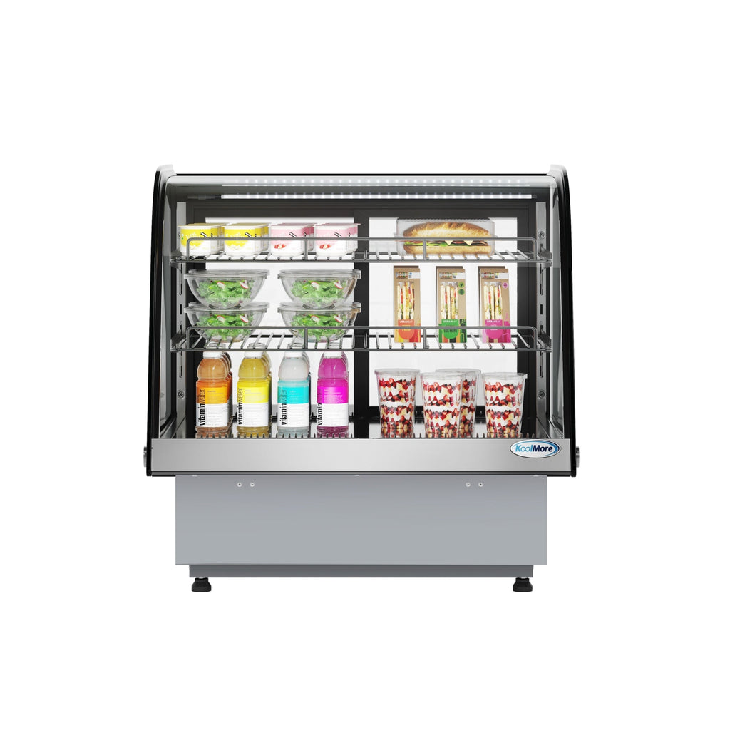27 in.  Drop-In Countertop Display Refrigerator in Black