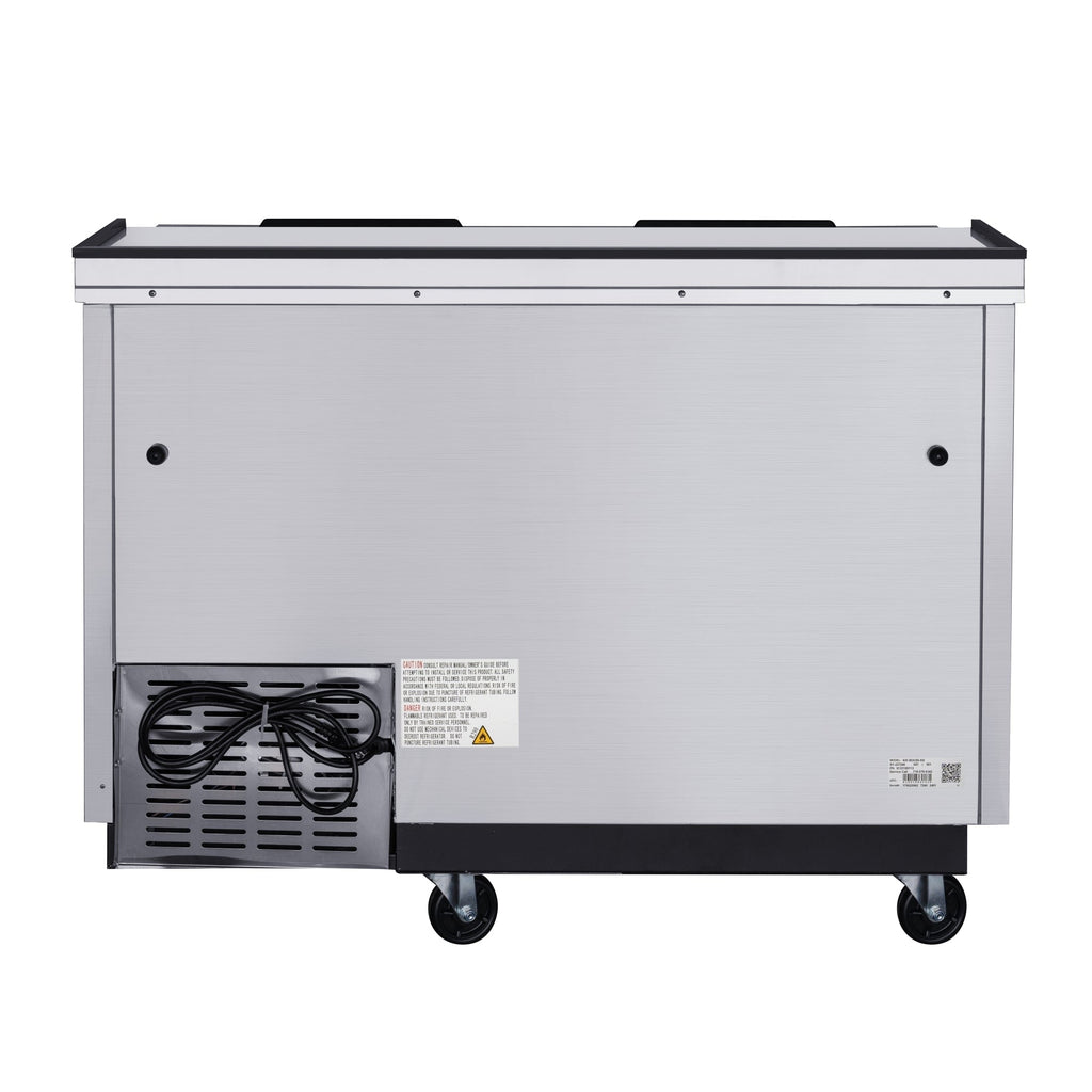 50 in. Commercial Bottle Cooler in Stainless-Steel with Built-In Opener, ETL Listed, 14 cu. ft.