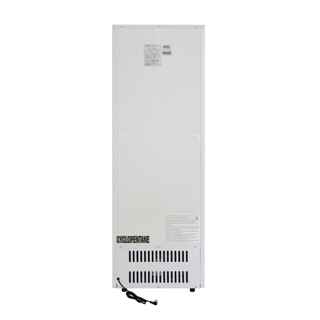 24 in. One-Door Commercial Merchandiser Refrigerator in White,12 cu. ft.