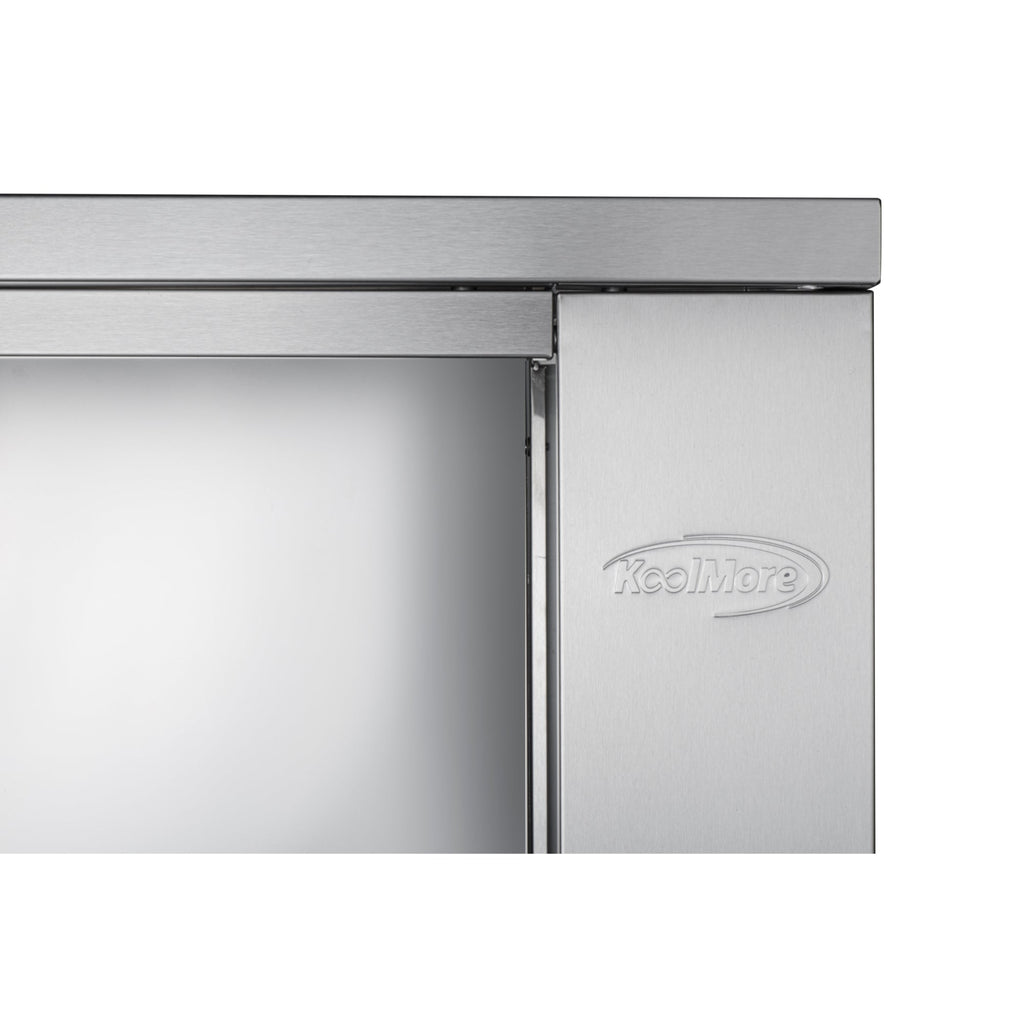 35 in. Outdoor Cabinet Kitchen for Refrigerator in Stainless-Steel (KM-OKS-UCRCAB)