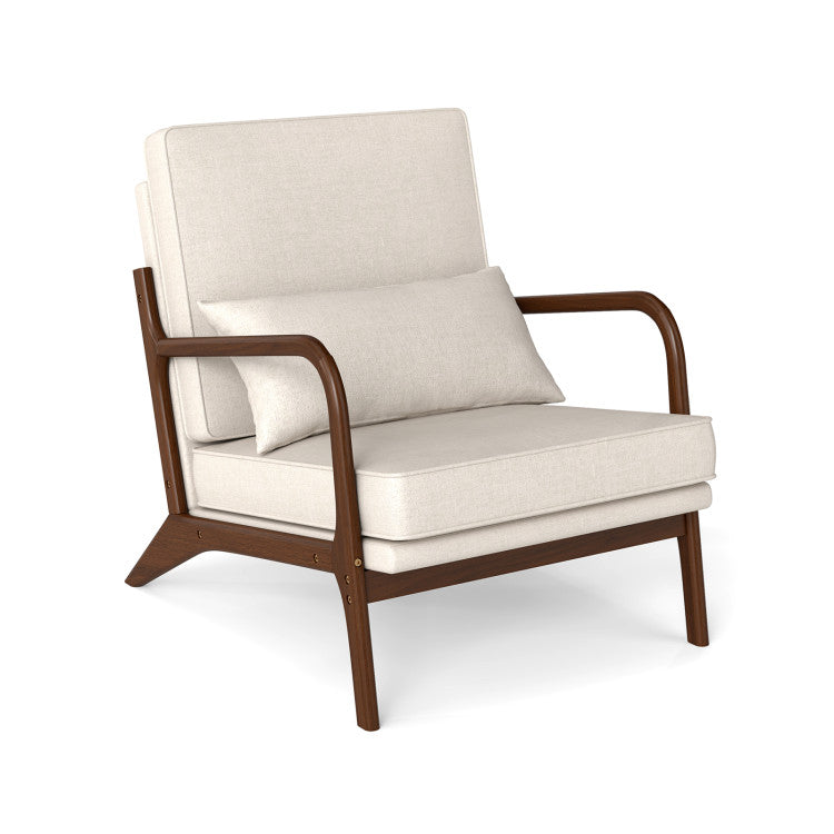 Costway 3-Piece Bedroom Bundle Bedside Table 3-Drawer Accent Chair Futon Sofa Bed 16281534 New
