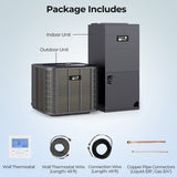 Costway 3 Ton 19 SEER2 High-Performance Heat Pump System 942573186 New