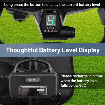 Costway Electric 3-Wheel Golf Bag Cart Adjustable Handle 9-Speed 13634785 New