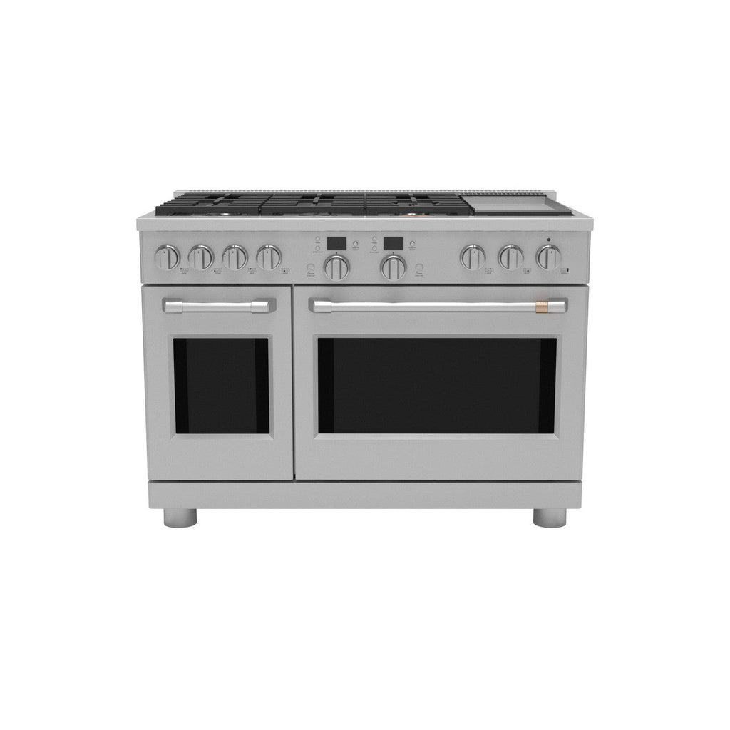 CAFÉ™ 48" Smart Dual-Fuel Commercial-Style Range with 6 Burners and Griddle (Natural Gas)