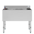 36 in. Commercial Underbar Ice Bin with Siding Lid in Stainless Steel