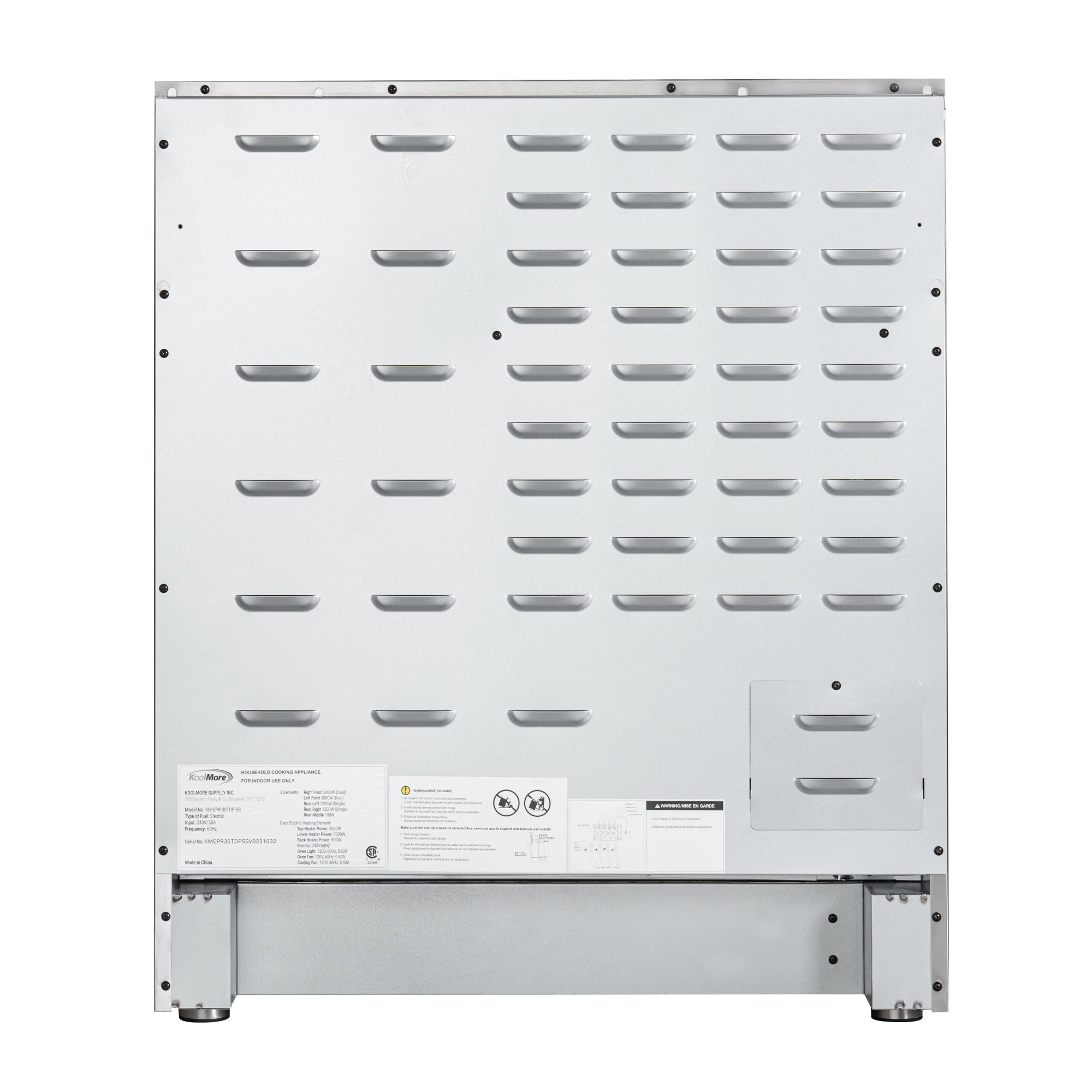 30 in. Electric Professional Range with Tilt Panel and Digital controls, Self-Cleaning, 16300W of Power, 240V in Stainless-Steel