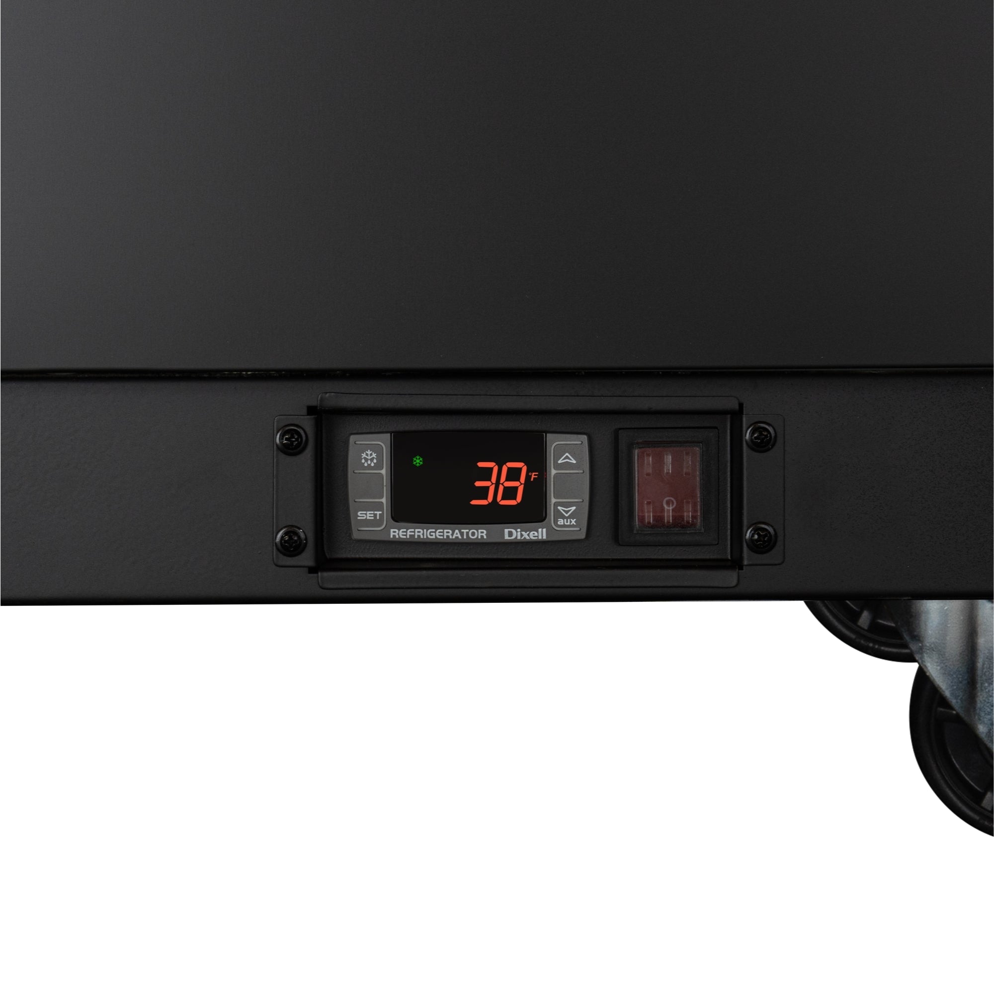 50 in. Commercial Bottle Cooler in Black with Built-In Opener, ETL Listed, 14 cu. ft.